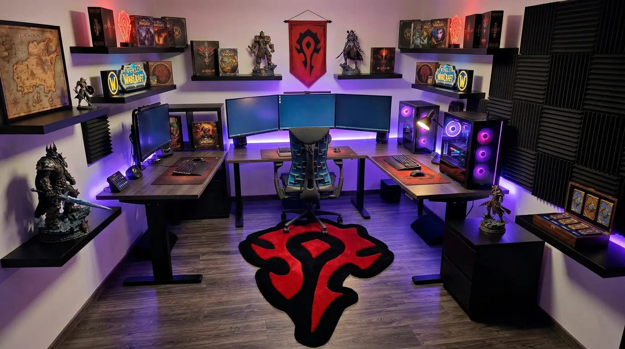 Тафтинговый ковер World of Warcraft (Орда) — ручная работа для геймерского интерьера