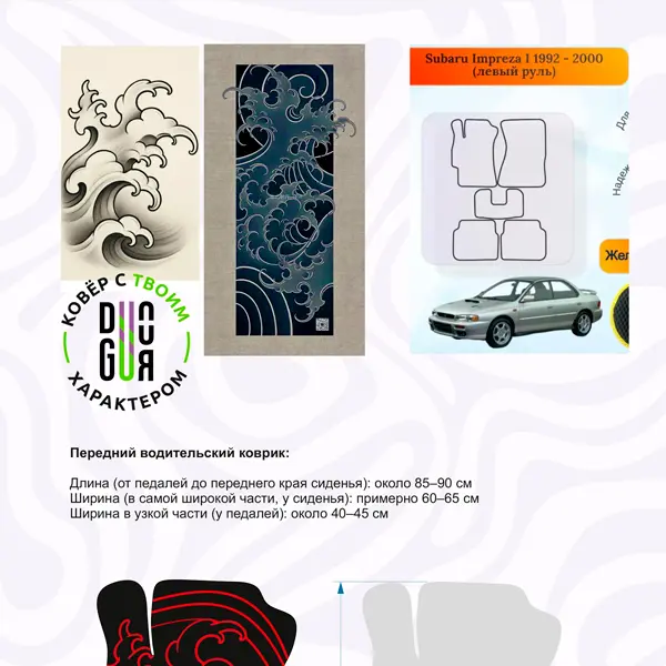 осмотр салона и замеры при изготовлении тафтингового ковра в автомобиль