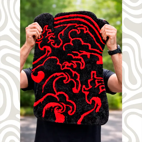 Ворсовый ковёр в автомобиль — пример фактуры и плотности ворса