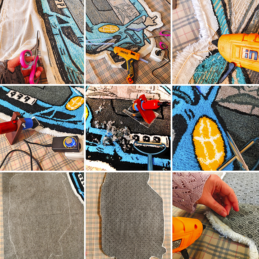 Качественные материалы тафтинг ковра DuoGuru