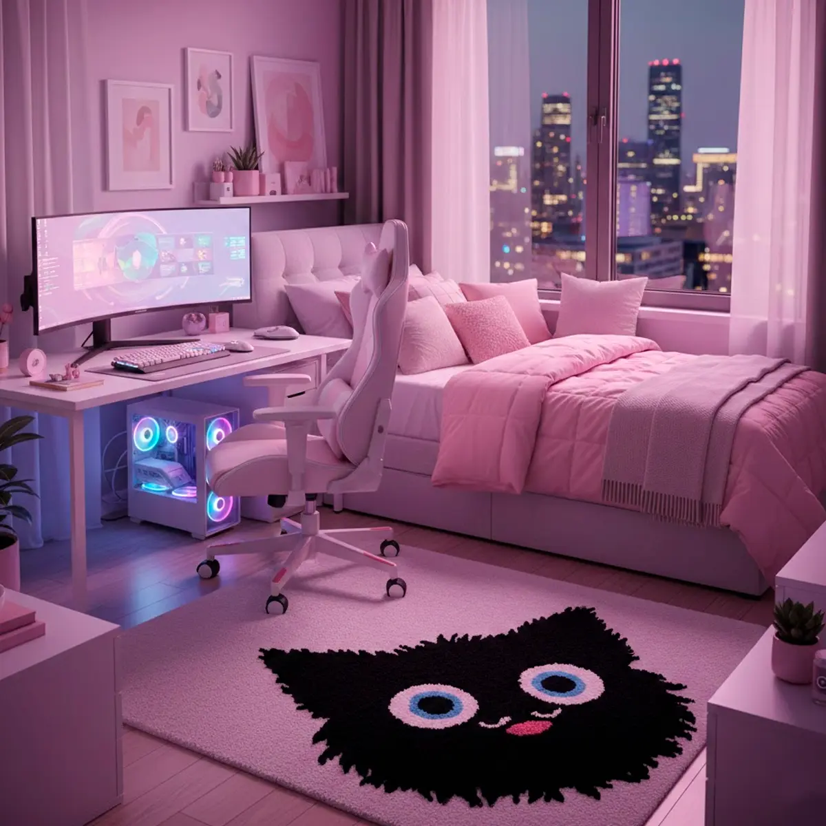 Ковёр ручной работы по вашим замерам для зоны дивана или кровати