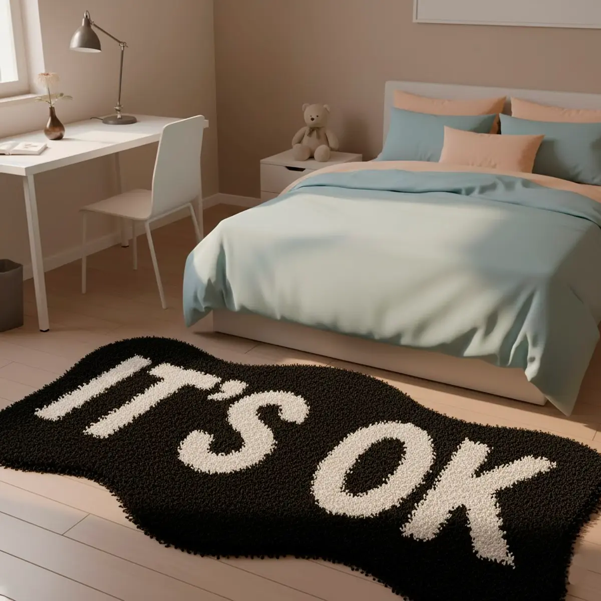 Ковер в спальную зону