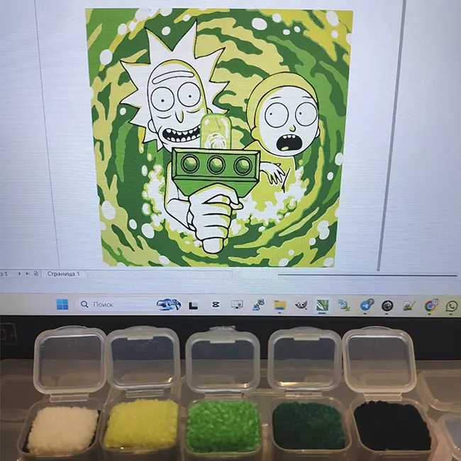 Референс для ковра на заказ по индивидуальному рисунку