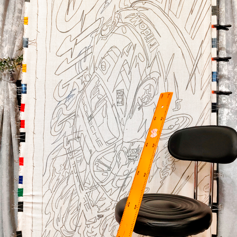 Тафтинговый ковёр проект 1 превью 2 webp