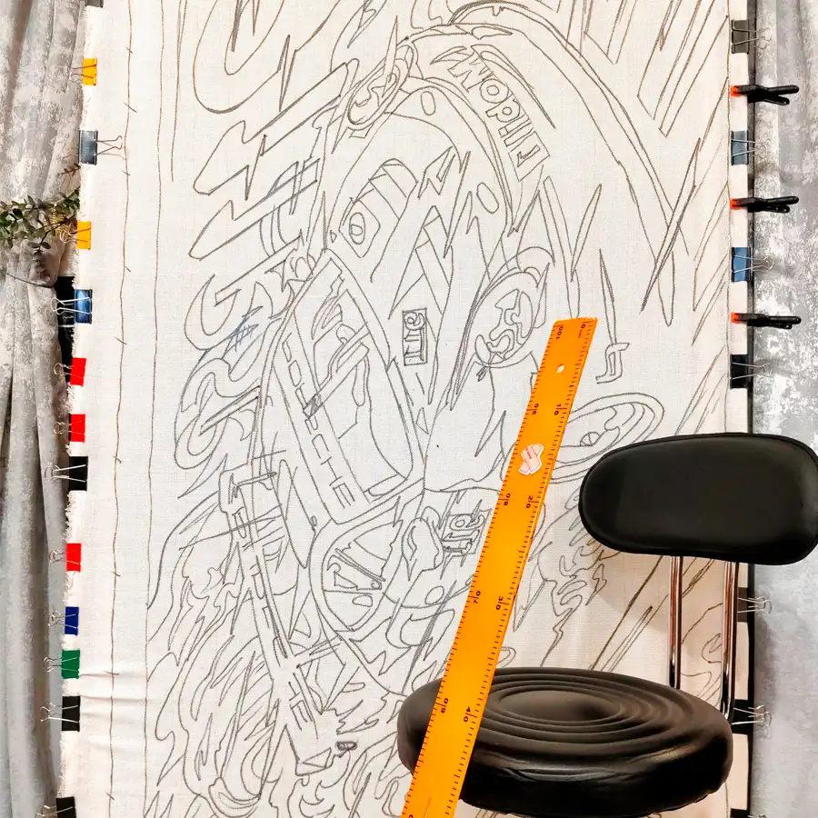 Тафтинговый ковёр проект 1 превью 2 webp